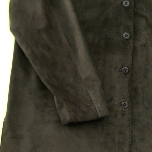 Rich Dark Chocolate Danier Suede Jacket - Picture 7 of 10